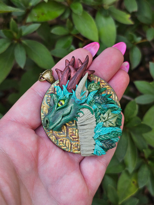 Forrest Dragon Pendant