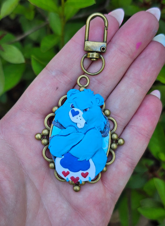 One Grumpy Bear Bag Charm