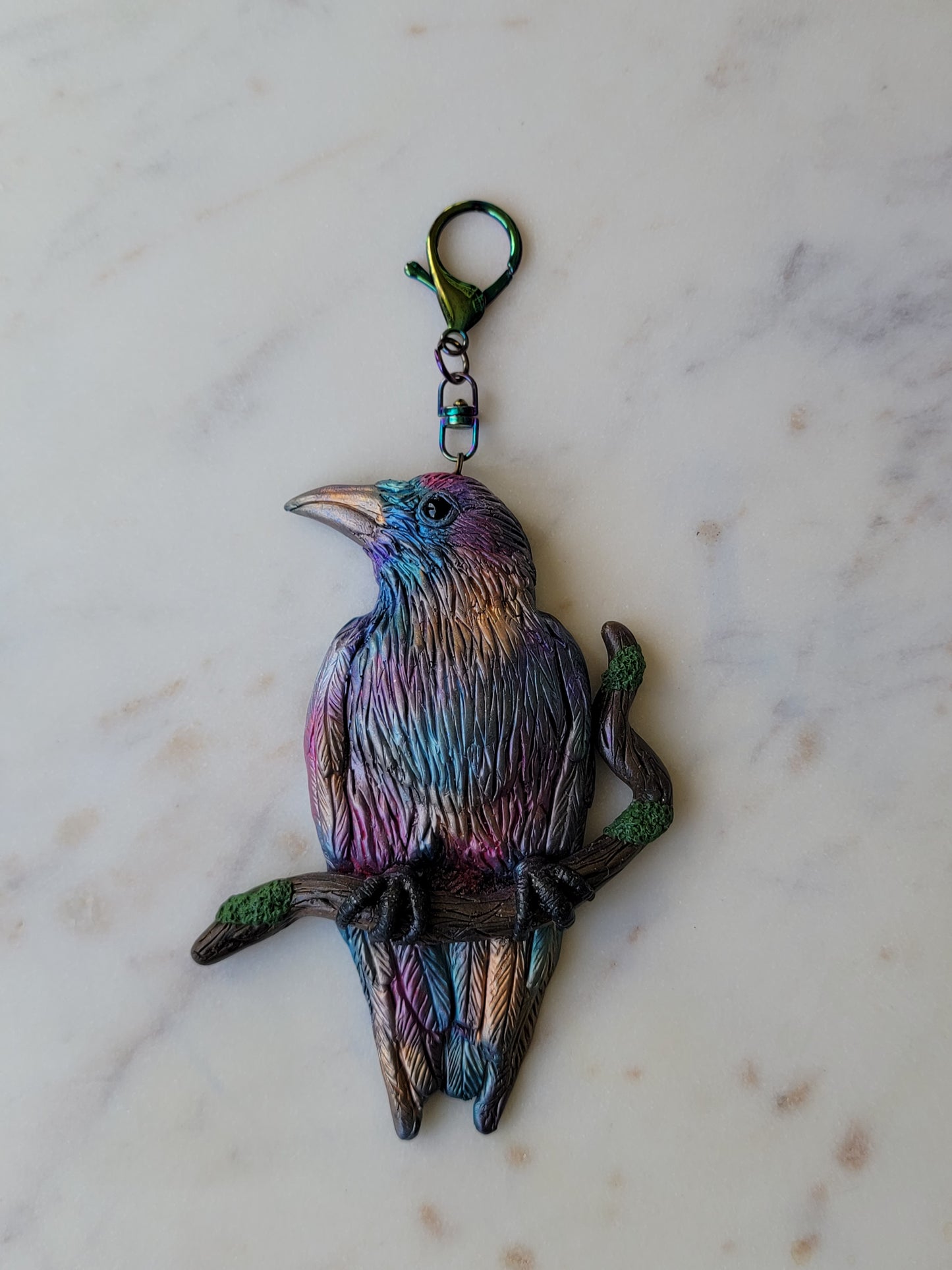 Huginn Raven Charm