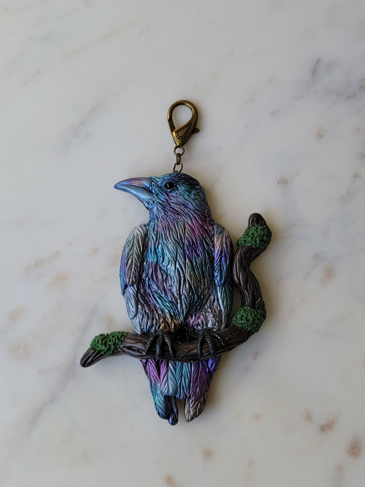 Muninn Raven Charm