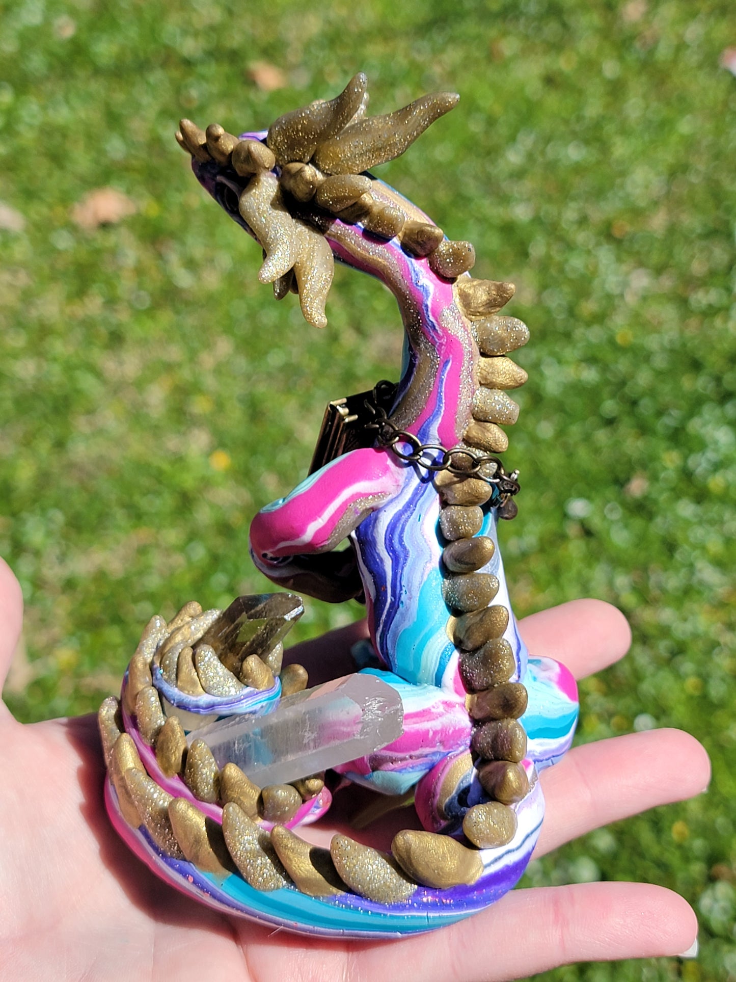 Aurora Dragon Sculpture