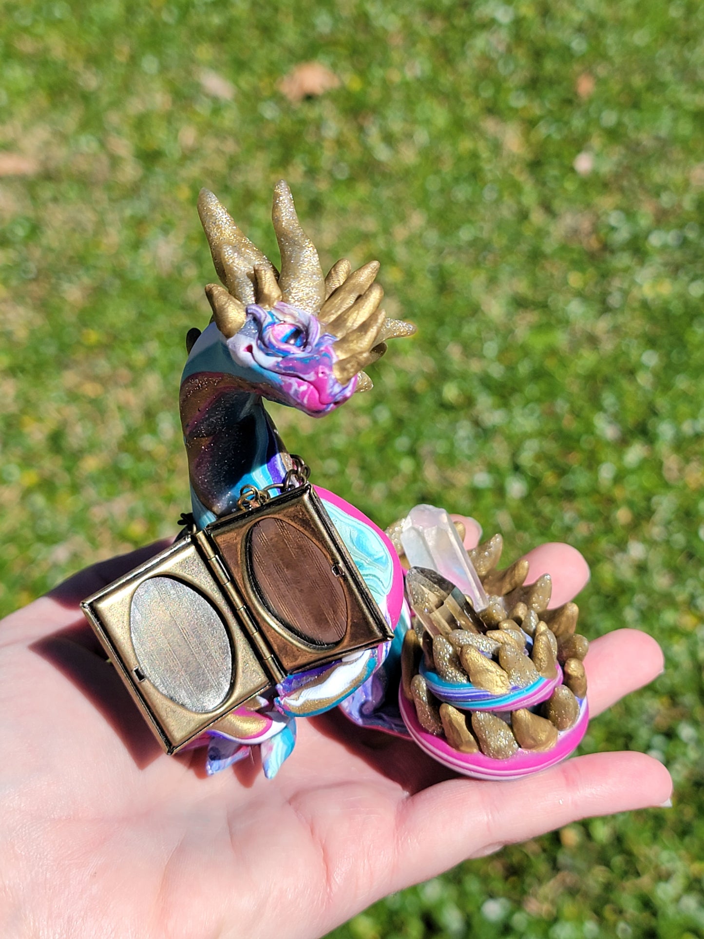 Aurora Dragon Sculpture