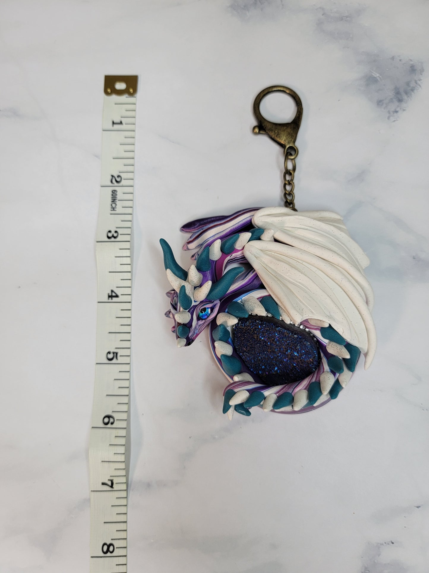 Crystal Small Dragon Charm
