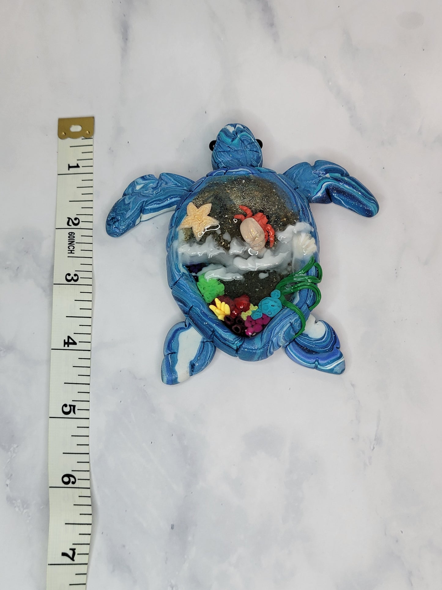 Sea Turtle Beach Scene