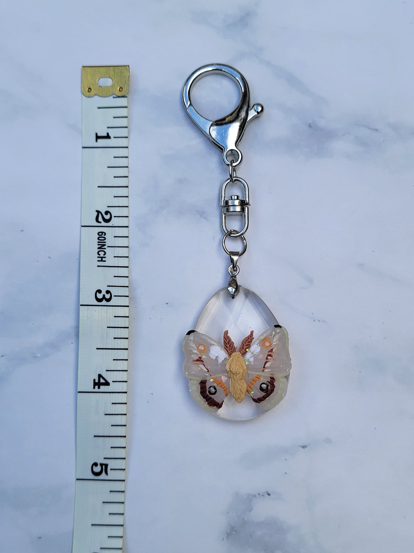 Crystal Moth Pendant