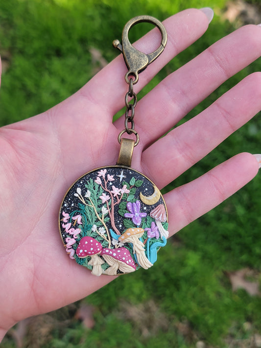 Floral Mushroom Pendant