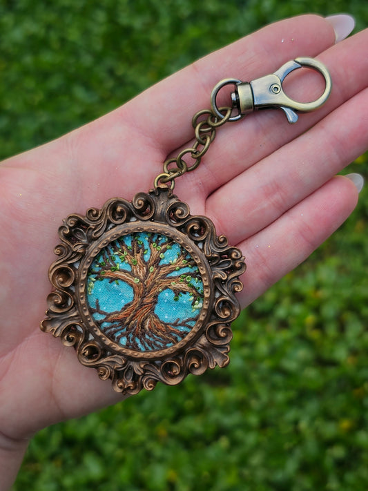 Yggdrasil Embroidered Convertible Bolo & Pendant