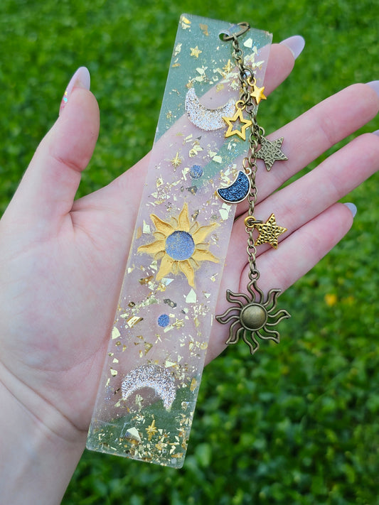 Black Hole Sun Resin & Charm Bookmark