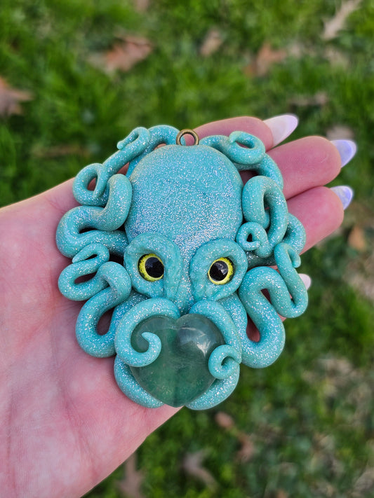 Menthe Medium Octopus Charm