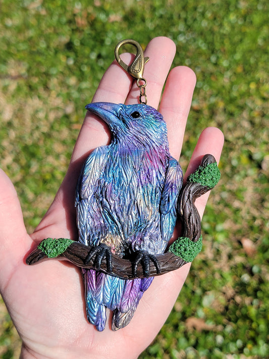 Muninn Raven Charm