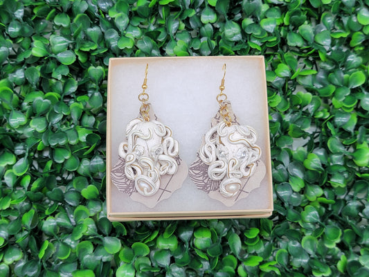 Hidden Treasure Octopus Statement Earrings