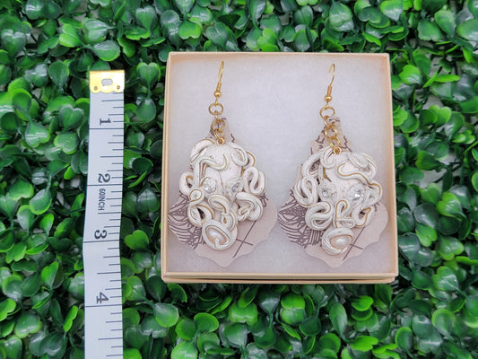 Hidden Treasure Octopus Statement Earrings