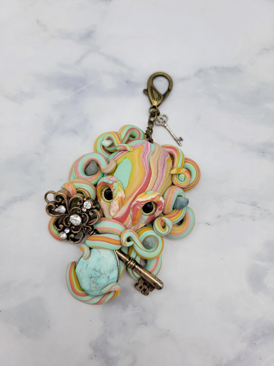 Sherbet Octopus Charm