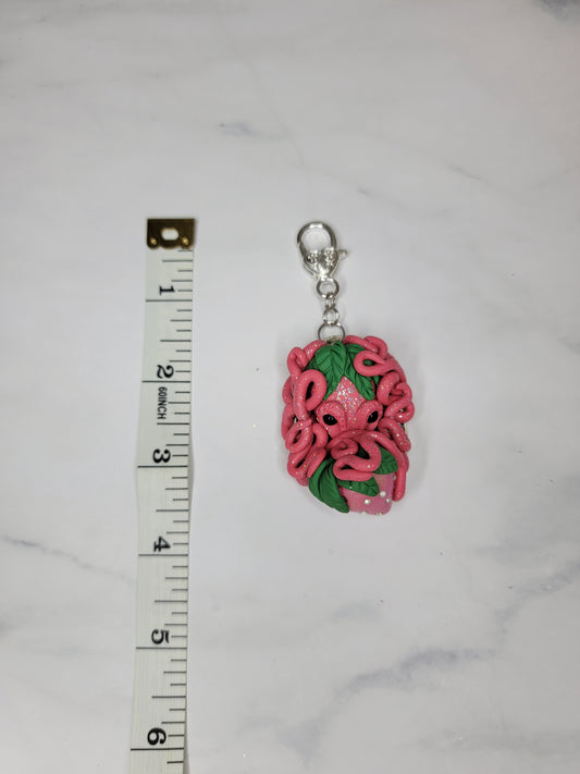 Strawberry Baby Octopus Charm