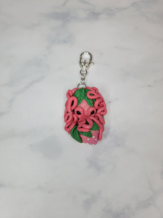 Strawberry Baby Octopus Charm