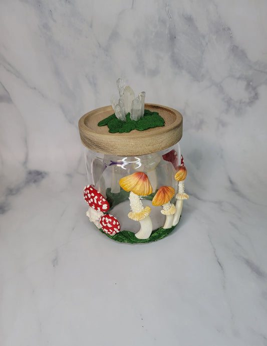 Small (4.5") Mushroom Apothecary Jar