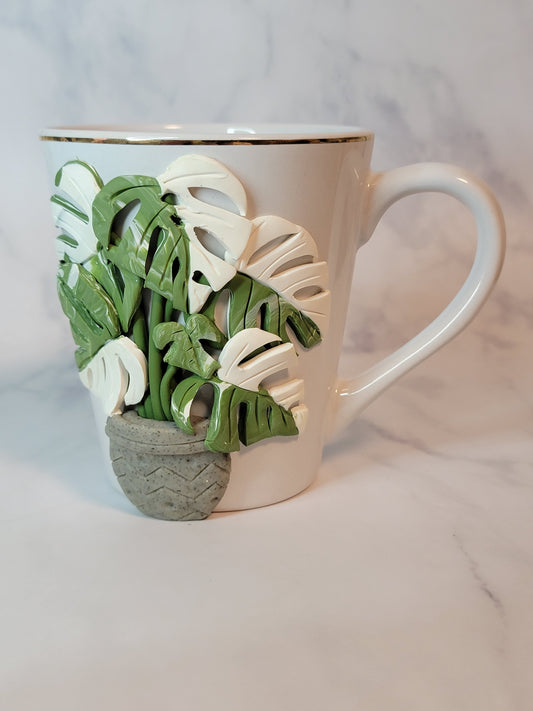 Variegated Monstera Coffee Mug