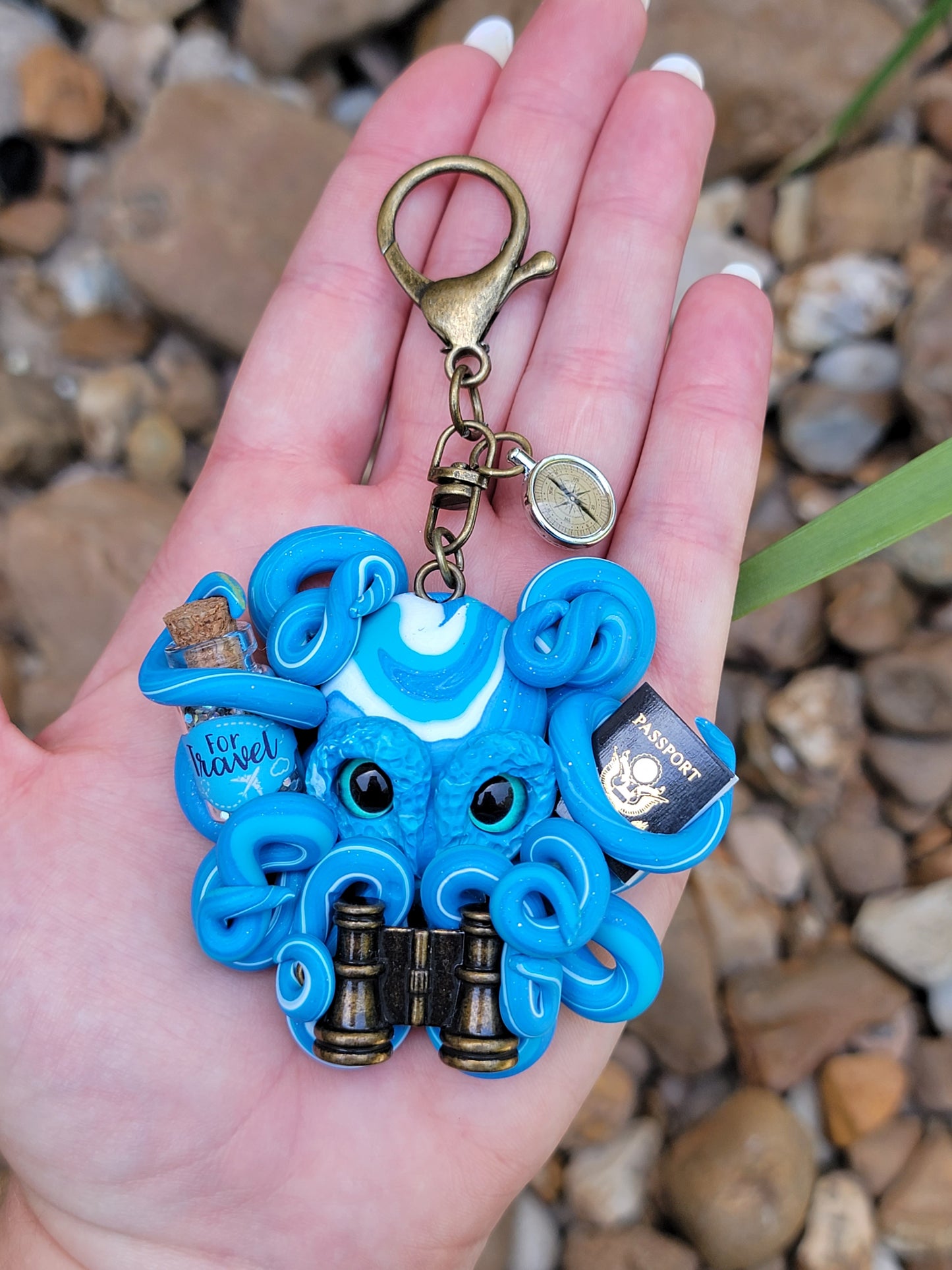 Elissa Small Octopus Charm