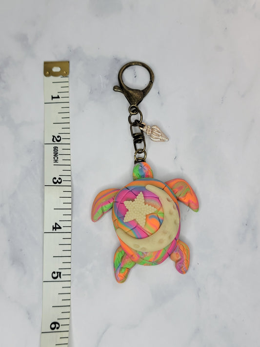 Retro Sea Turtle Charm