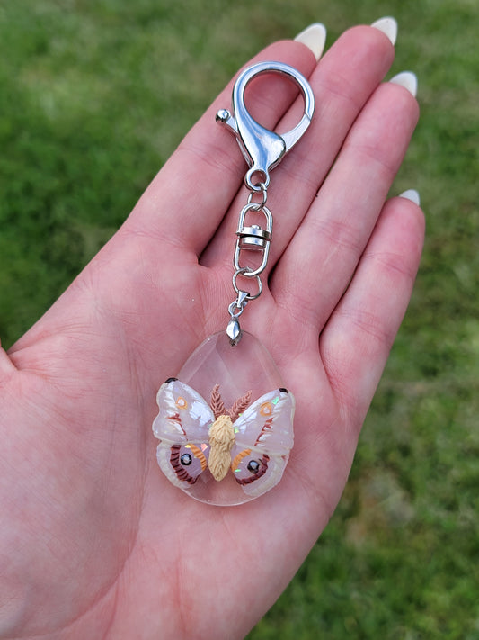 Crystal Moth Pendant